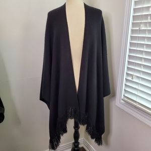 Style & Co Black Knit Wrap